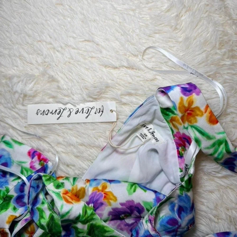 For Love and Lemons Women's Size XS Lucy Floral Mini Dress‎ NWT
